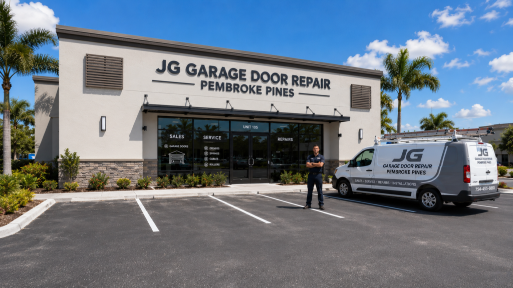jg garage door repair pembroke pines front store front
